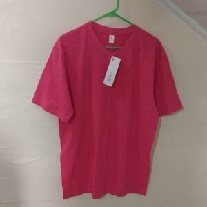 Vibrant Pink Short Sleeve Tee for Men